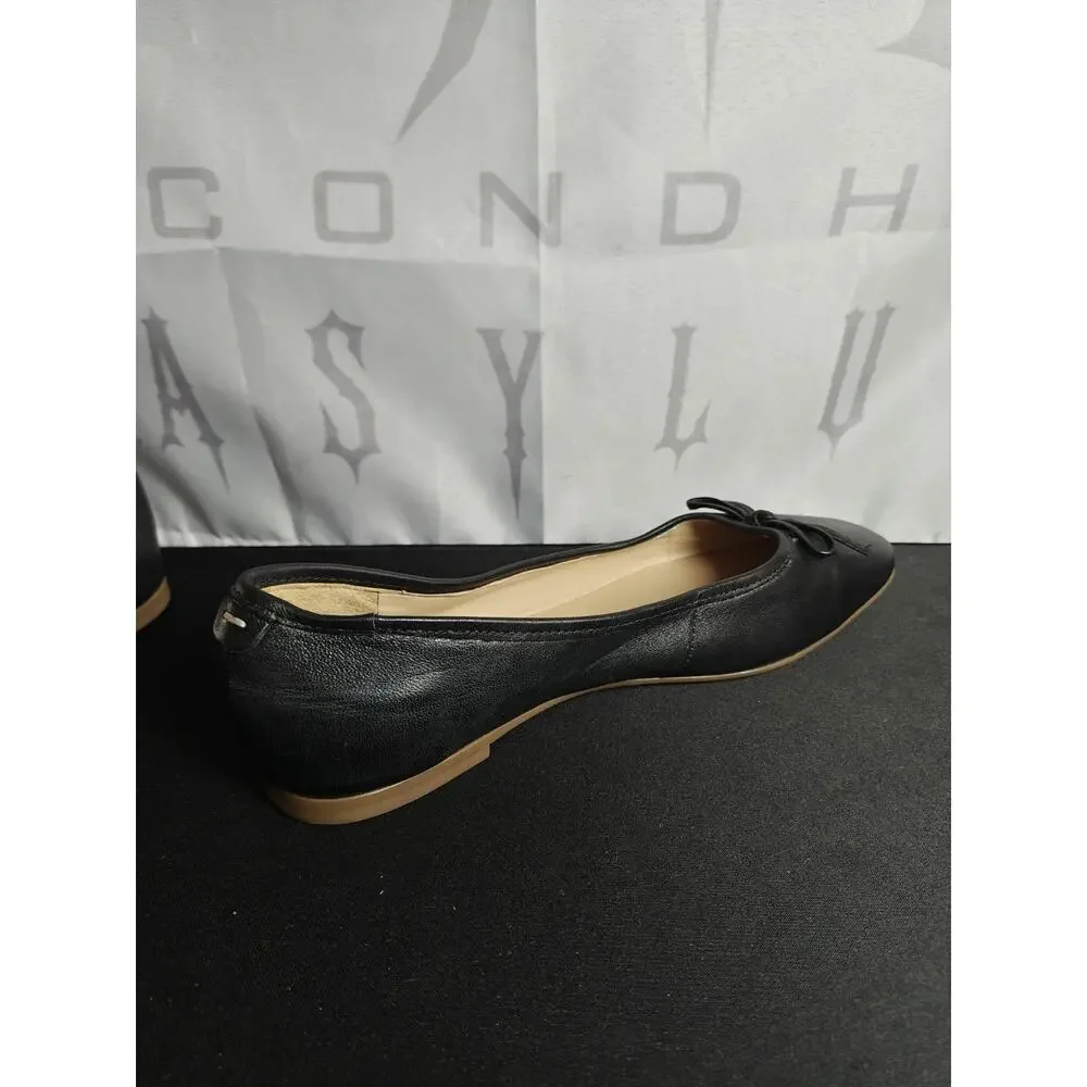 BERNARDO Women's Size 6 Gwynn Leather Bow Ballerina Flats New $198